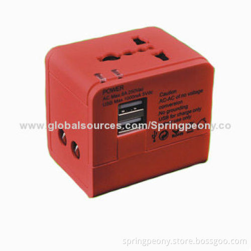 Universal Travel Power Plug, 110-250V AC Input